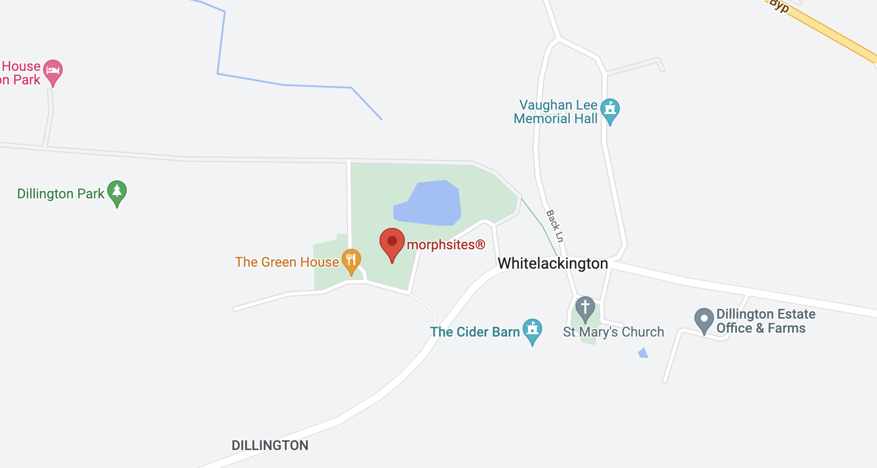 morphsites' location on a map