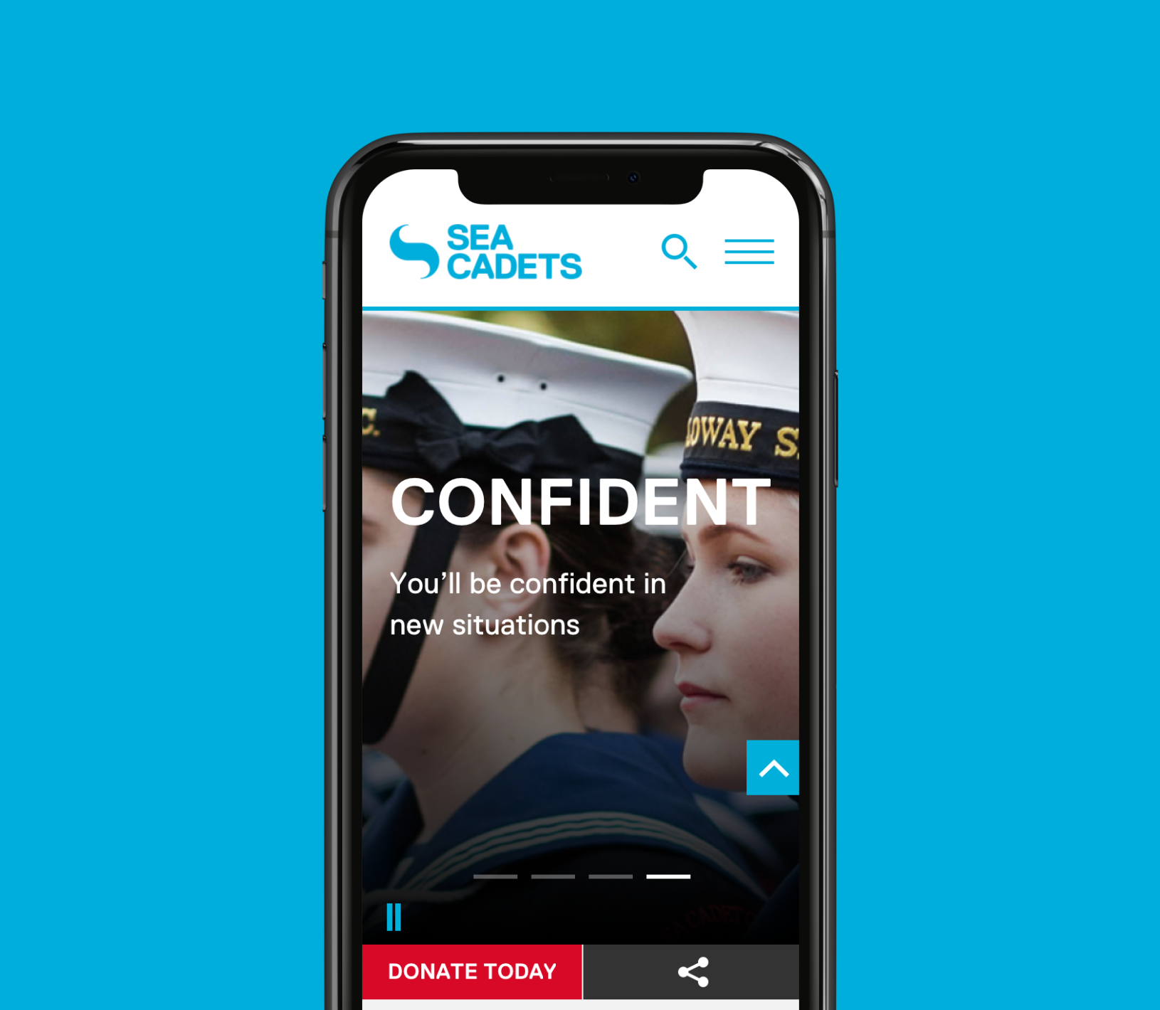 Sea cadets mobile page