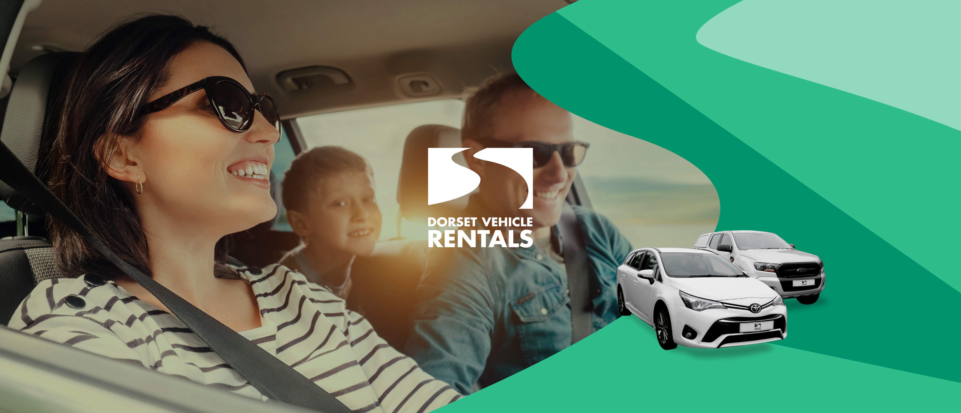 Dorset Vehicle Rentals logo banner