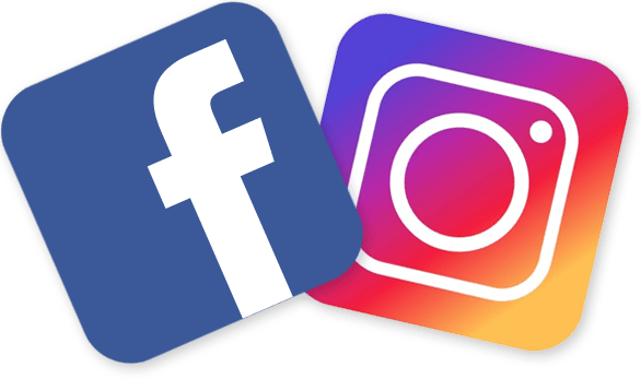 Facebook and Instagram logos