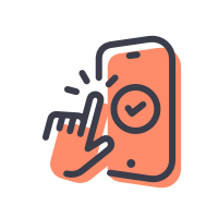 Hand and phone icon