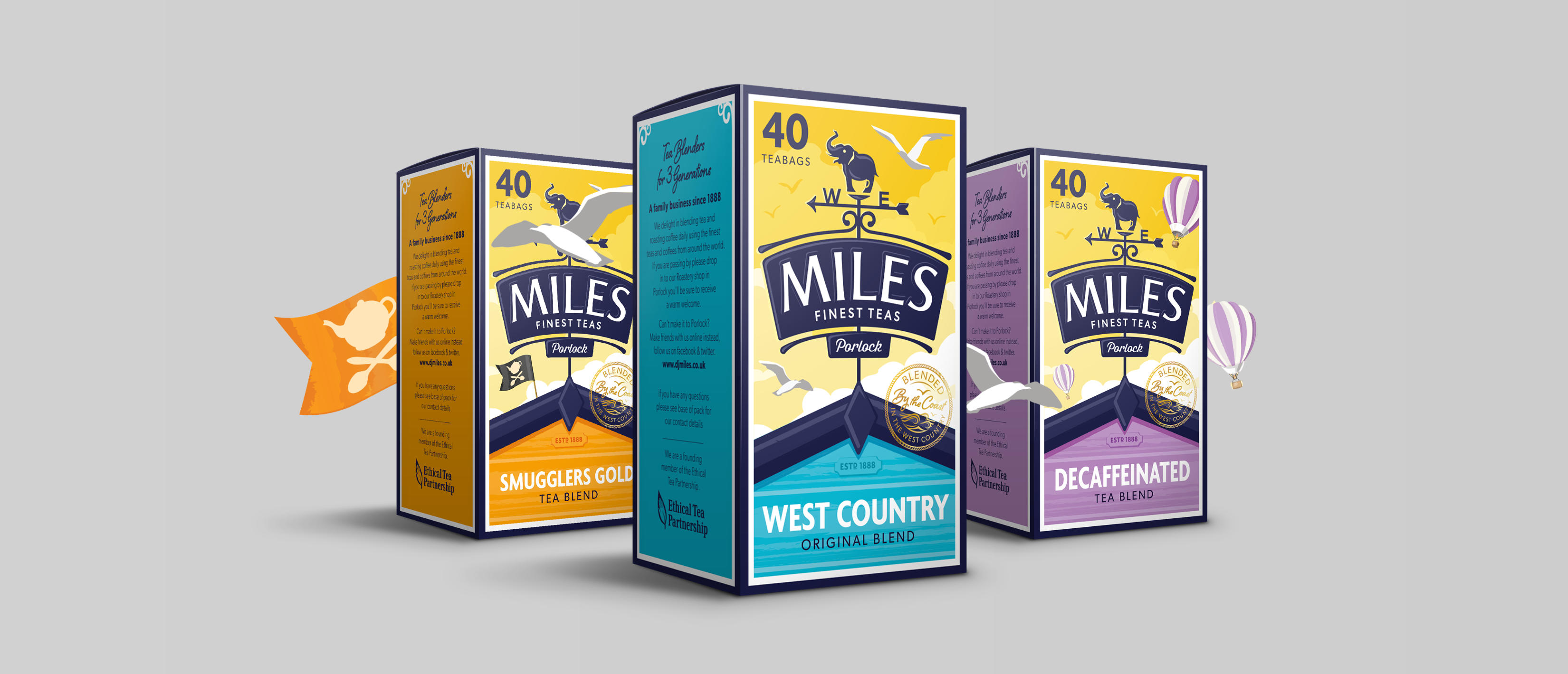 Miles tea product examples