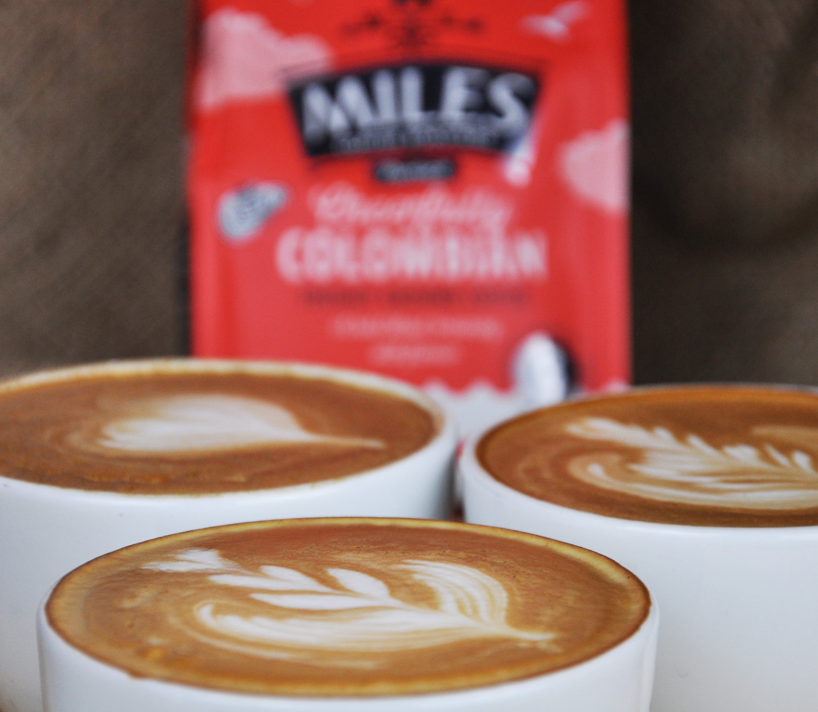 Miles tea coffee in mugs