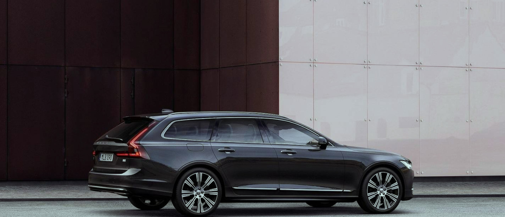 Black estate car