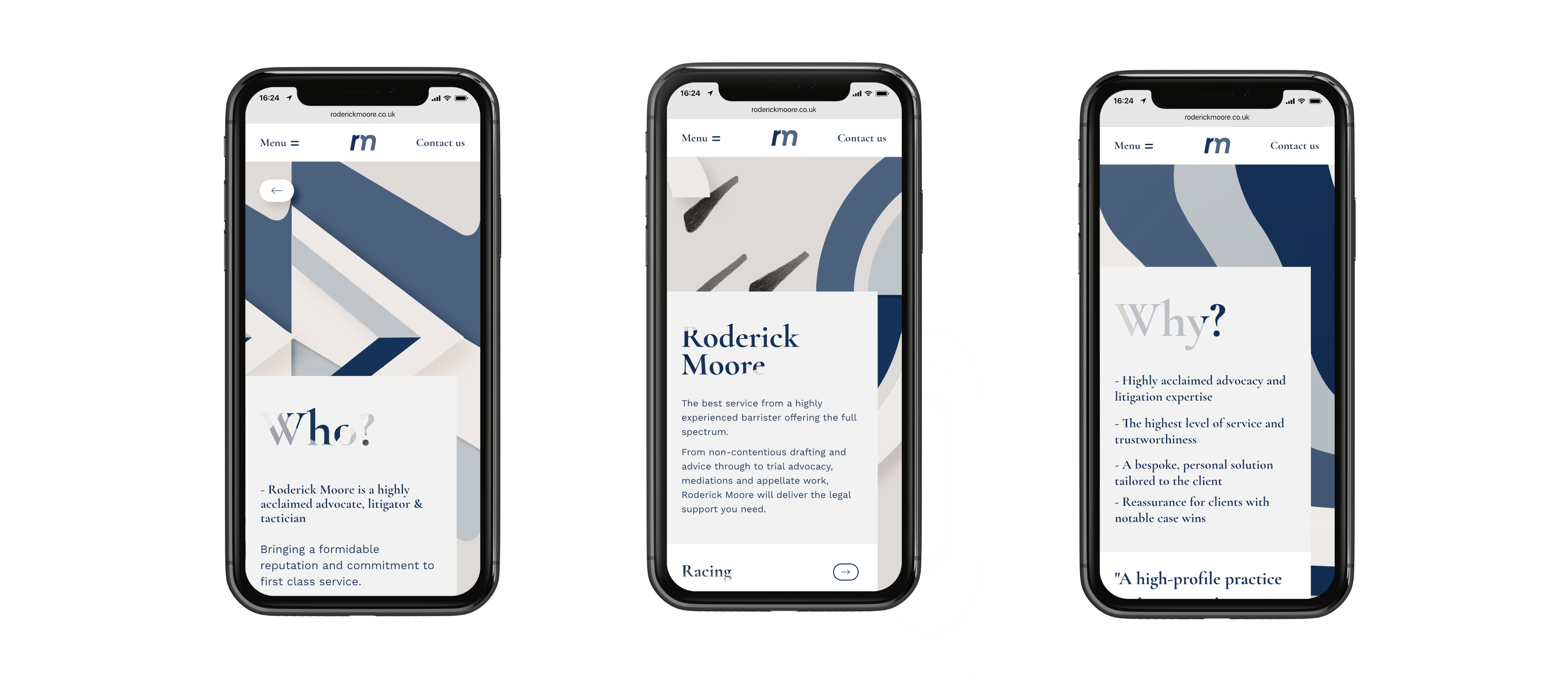 Roderick moore mobile website showcase