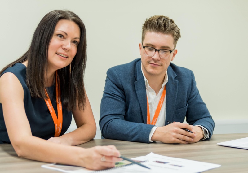 A female and male attending a CPD Accredited SEO Course at morphsites