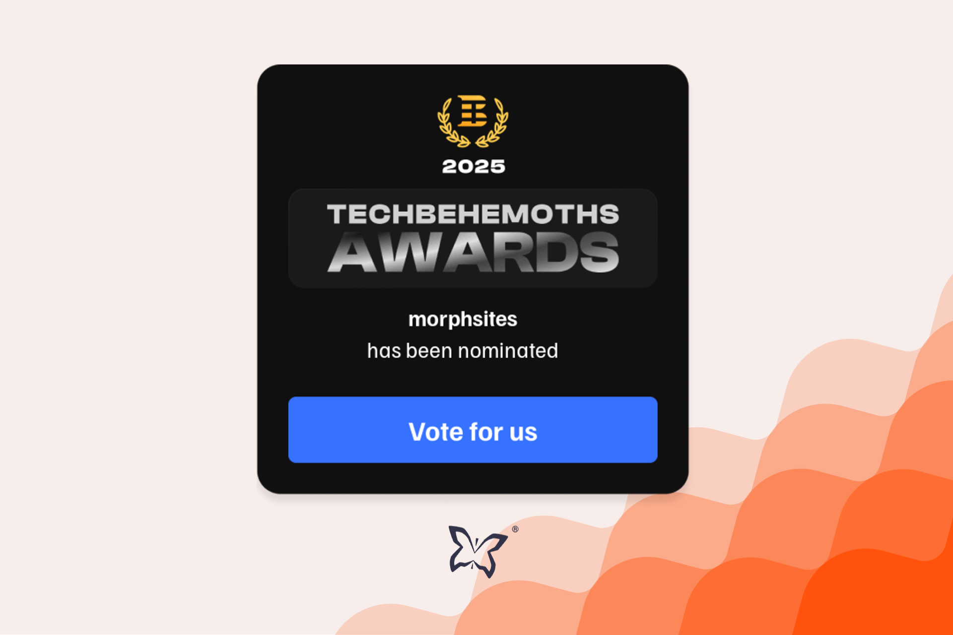 morphsites have been nominated for a web development award