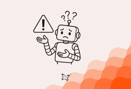 Can AI replace web developers? A robot ponders this question while looking sad.