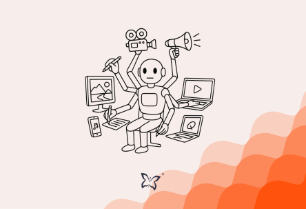 An AI robot doing all manner of creative and digital work. Do businesses need Digital and Creative agencies in the era of AI?